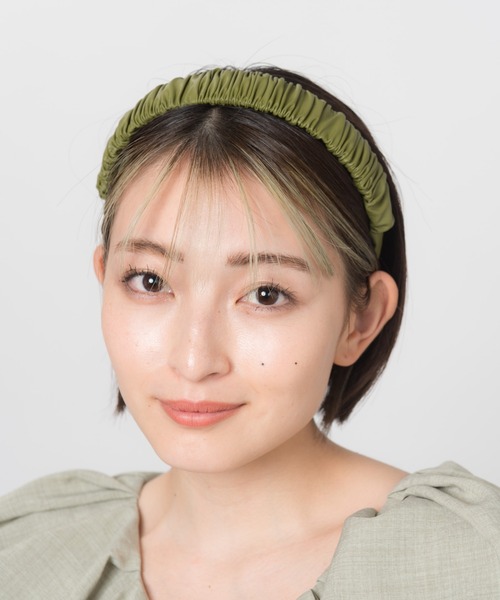 LAYMEE（レイミー）の「Winnel hairband / ウィンネルヘアバンド（ヘアバンド・レディース・ブラック/ベージュ/ブラウン/カーキ・FREE）」の8枚目の写真