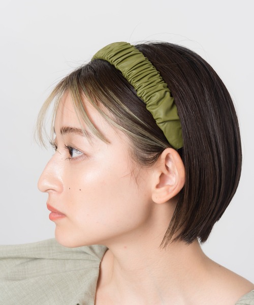 LAYMEE（レイミー）の「Winnel hairband / ウィンネルヘアバンド（ヘアバンド・レディース・ブラック/ベージュ/ブラウン/カーキ・FREE）」の6枚目の写真