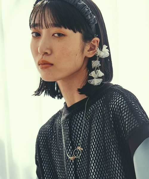 LAYMEE（レイミー）の「Winnel hairband / ウィンネルヘアバンド（ヘアバンド・レディース・ブラック/ベージュ/ブラウン/カーキ・FREE）」の10枚目の写真