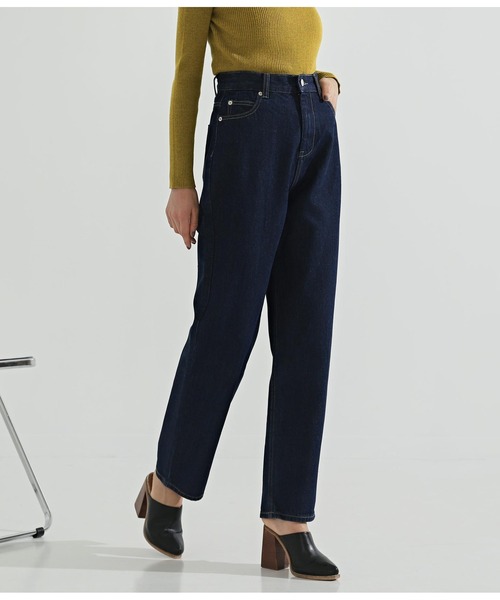 Settimissimo(セッティミッシモ)の「ハイウエストテーパードデニムパンツ(デニムパンツ・レディース・インディゴブルー/ブルー・S)」の11枚目の写真