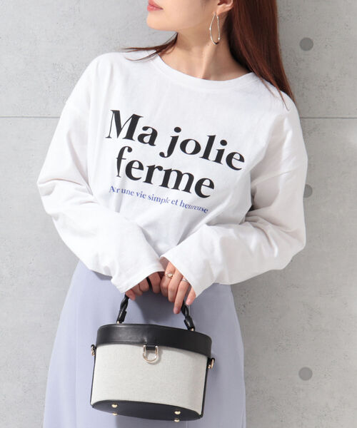 fredy repit（フレディレピ）の「フレンチロゴ ロンT（Tシャツ/カットソー・レディース・ホワイト系その他2/オフホワイト/ピンク・38）」の2枚目の写真