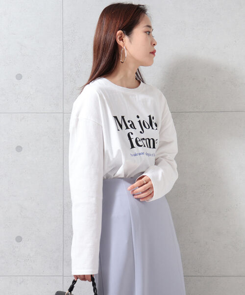 fredy repit（フレディレピ）の「フレンチロゴ ロンT（Tシャツ/カットソー・レディース・ホワイト系その他2/オフホワイト/ピンク・38）」の7枚目の写真