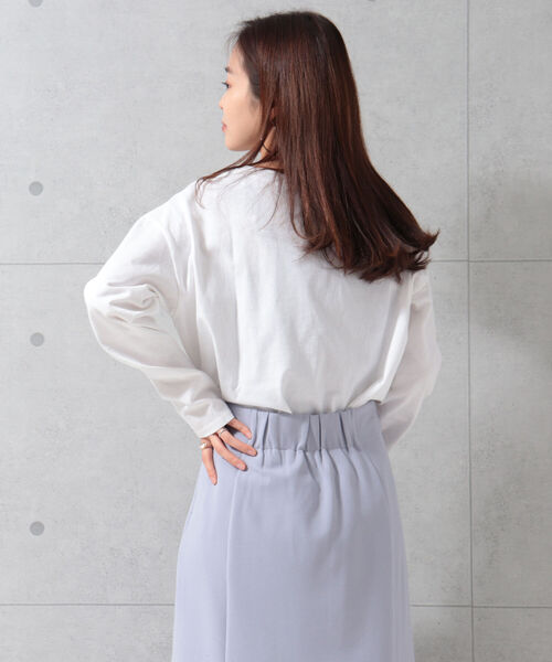 fredy repit（フレディレピ）の「フレンチロゴ ロンT（Tシャツ/カットソー・レディース・ホワイト系その他2/オフホワイト/ピンク・38）」の8枚目の写真