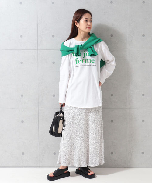 fredy repit（フレディレピ）の「フレンチロゴ ロンT（Tシャツ/カットソー・レディース・ホワイト系その他2/オフホワイト/ピンク・38）」の9枚目の写真