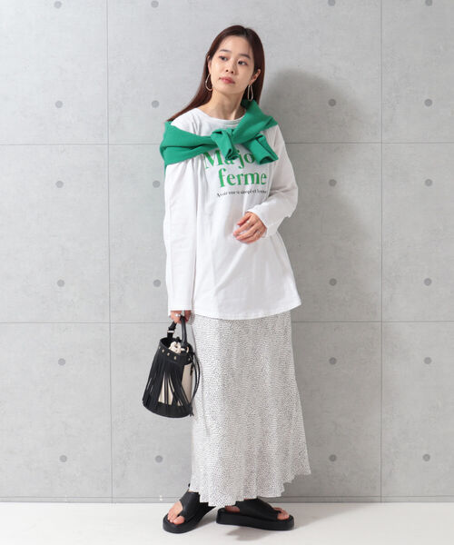 fredy repit（フレディレピ）の「フレンチロゴ ロンT（Tシャツ/カットソー・レディース・ホワイト系その他2/オフホワイト/ピンク・38）」の10枚目の写真