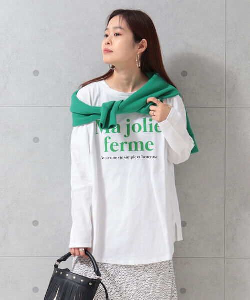 fredy repit（フレディレピ）の「フレンチロゴ ロンT（Tシャツ/カットソー・レディース・ホワイト系その他2/オフホワイト/ピンク・38）」の13枚目の写真