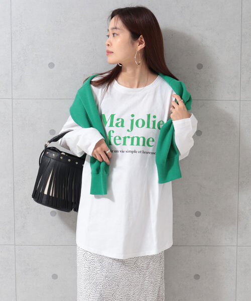 fredy repit（フレディレピ）の「フレンチロゴ ロンT（Tシャツ/カットソー・レディース・ホワイト系その他2/オフホワイト/ピンク・38）」の14枚目の写真