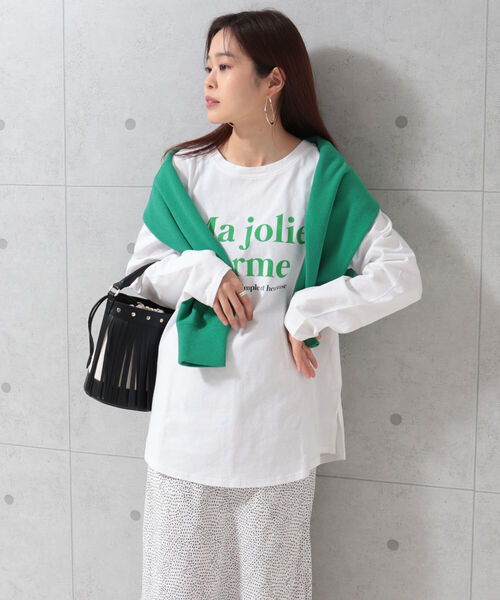 fredy repit（フレディレピ）の「フレンチロゴ ロンT（Tシャツ/カットソー・レディース・ホワイト系その他2/オフホワイト/ピンク・38）」の15枚目の写真