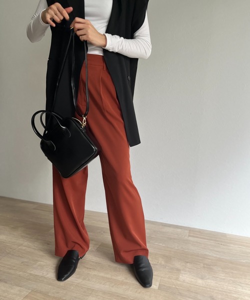 ISOOK（アイスー）の「【ZOZOTOWN限定】Square mini boston / スクエアミニボストン（ハンドバッグ・レディース・ブラック/アイボリー/バーガンディー・FREE）」の20枚目の写真