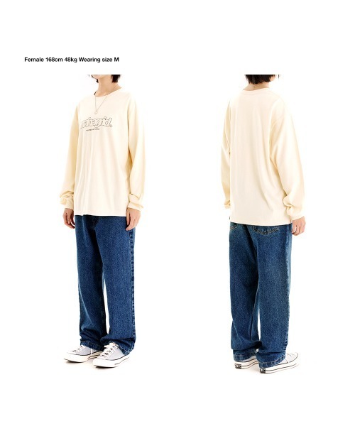 MAHAGRID（マハグリッド）の「【mahagrid】THIRD LOGO LS TEE / マハグリッド サード ロゴ ロングスリーブ Tシャツ（Tシャツ/カットソー・メンズ・ベージュ/ホワイト/ブルー/ブラック・LARGE/SMALL/X-LARGE/MEDIUM）」の16枚目の写真