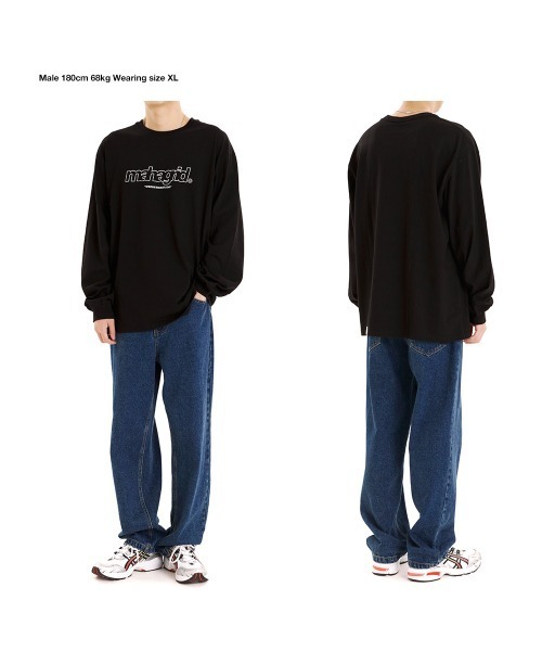 MAHAGRID（マハグリッド）の「【mahagrid】THIRD LOGO LS TEE / マハグリッド サード ロゴ ロングスリーブ Tシャツ（Tシャツ/カットソー・メンズ・ベージュ/ホワイト/ブルー/ブラック・LARGE/SMALL/X-LARGE/MEDIUM）」の10枚目の写真