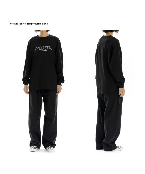 MAHAGRID（マハグリッド）の「【mahagrid】THIRD LOGO LS TEE / マハグリッド サード ロゴ ロングスリーブ Tシャツ（Tシャツ/カットソー・メンズ・ベージュ/ホワイト/ブルー/ブラック・LARGE/SMALL/X-LARGE/MEDIUM）」の11枚目の写真