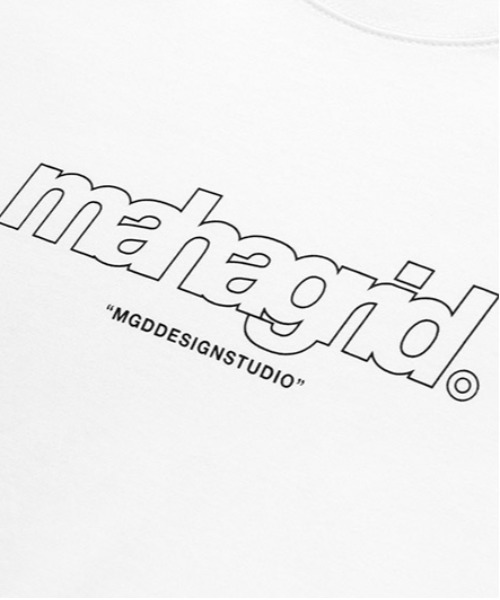 MAHAGRID（マハグリッド）の「【mahagrid】THIRD LOGO LS TEE / マハグリッド サード ロゴ ロングスリーブ Tシャツ（Tシャツ/カットソー・メンズ・ベージュ/ホワイト/ブルー/ブラック・LARGE/SMALL/X-LARGE/MEDIUM）」の8枚目の写真