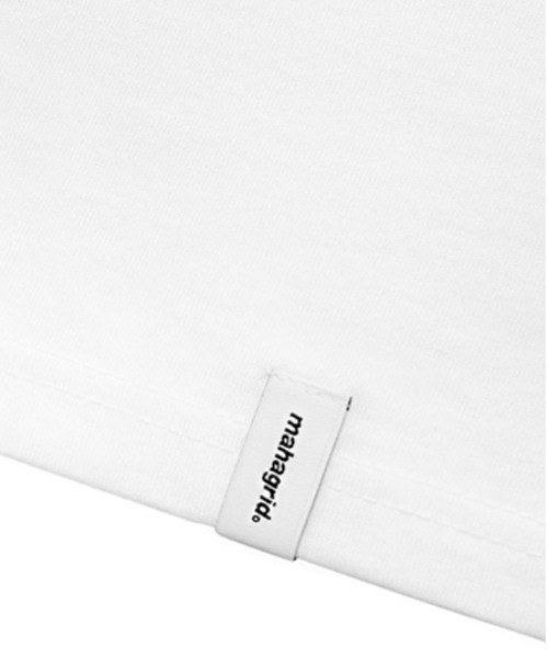 MAHAGRID（マハグリッド）の「【mahagrid】THIRD LOGO LS TEE / マハグリッド サード ロゴ ロングスリーブ Tシャツ（Tシャツ/カットソー・メンズ・ベージュ/ホワイト/ブルー/ブラック・LARGE/SMALL/X-LARGE/MEDIUM）」の9枚目の写真