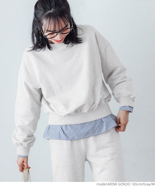 coca(coca)(コカ)の「春クロップドスウェット(スウェット・レディース・ブラック/グレー/イエロー・L/M)」の7枚目の写真