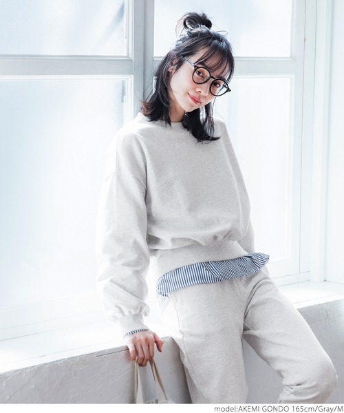 coca(coca)(コカ)の「春クロップドスウェット(スウェット・レディース・ブラック/グレー/イエロー・L/M)」の8枚目の写真