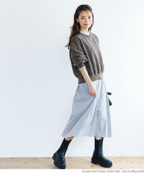 coca(coca)(コカ)の「春クロップドスウェット(スウェット・レディース・ブラック/グレー/イエロー・L/M)」の14枚目の写真