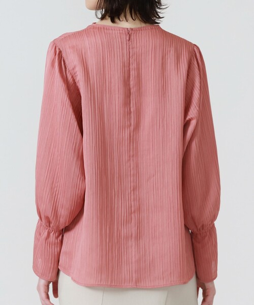 LOVELESS（ラブレス）の「楊柳 ハイネック ブラウス（シャツ/ブラウス・レディース・オフホワイト/ライトイエロー/ピンク系その他2・36）」の9枚目の写真