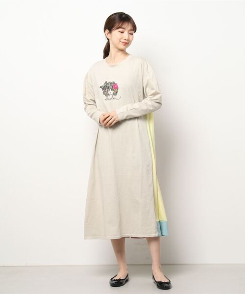 Scolar スカラー のワンピース スカラーちゃん刺繍切替ワンピース を購入できます Scolar ワンピース ドレス スカラー ちゃん刺繍切替ワンピース ワンピース Scolar スカラー のファッション