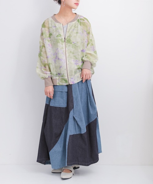 osharewalker(オシャレウォーカー)の「『アシメバルーン配色デニムスカート』(デニムスカート・レディース・ブルー・FREE)」の17枚目の写真