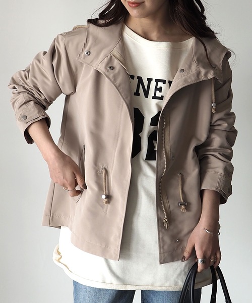 Riberry（リベリー）の「エステルウェザーマウンテンパーカー（マウンテンパーカー・レディース・ブラック/ベージュ/カーキ/アイボリー/A/B/D・MEDIUM）」の4枚目の写真