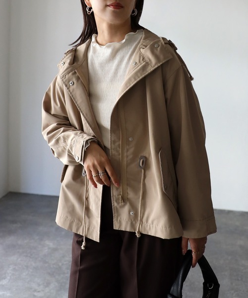 Riberry（リベリー）の「エステルウェザーマウンテンパーカー（マウンテンパーカー・レディース・ブラック/ベージュ/カーキ/アイボリー/A/B/D・MEDIUM）」の6枚目の写真