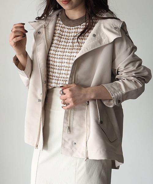 Riberry（リベリー）の「エステルウェザーマウンテンパーカー（マウンテンパーカー・レディース・ブラック/ベージュ/カーキ/アイボリー/A/B/D・MEDIUM）」の14枚目の写真