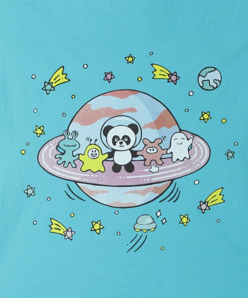 Candy Stripper(キャンディストリッパー)の「PEPE&SPACE FRIENDS BIG Tシャツ(Tシャツ/カットソー・レディース・パープル/オフホワイト/ブラック/ライトブルー・2)」の10枚目の写真