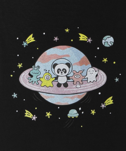 Candy Stripper(キャンディストリッパー)の「PEPE&SPACE FRIENDS BIG Tシャツ(Tシャツ/カットソー・レディース・パープル/オフホワイト/ブラック/ライトブルー・2)」の12枚目の写真