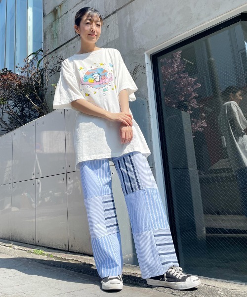 Candy Stripper(キャンディストリッパー)の「PEPE&SPACE FRIENDS BIG Tシャツ(Tシャツ/カットソー・レディース・パープル/オフホワイト/ブラック/ライトブルー・2)」の14枚目の写真