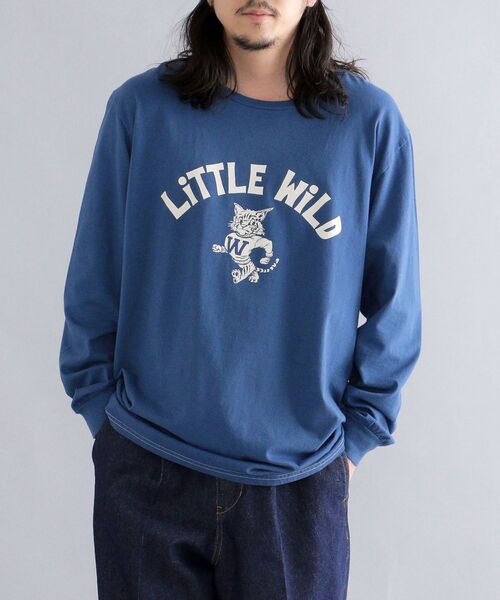 Russell Athletic（ラッセルアスレティック）の「*【SHIPS別注】RUSSELL ATHLETIC: ビッグシルエット カレッジロゴ/アニマル プリント ロングスリーブ Tシャツ (ロンT)（Tシャツ/カットソー・メンズ・ホワイト/ライトホワイト/グレー/ブルー・SMALL/MEDIUM/LARGE）」の17枚目の写真