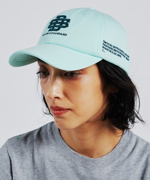 DOUBLE STANDARD CLOTHING(ダブルスタンダードクロージング)の「ロゴ刺繍ダンボールキャップ(キャップ・レディース・オフホワイト/ベージュ/ミント/グリーン/ブラック・FREE)」の5枚目の写真