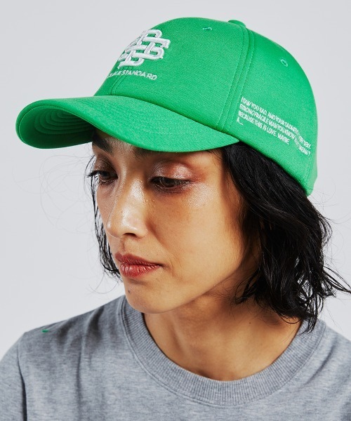 DOUBLE STANDARD CLOTHING(ダブルスタンダードクロージング)の「ロゴ刺繍ダンボールキャップ(キャップ・レディース・オフホワイト/ベージュ/ミント/グリーン/ブラック・FREE)」の8枚目の写真