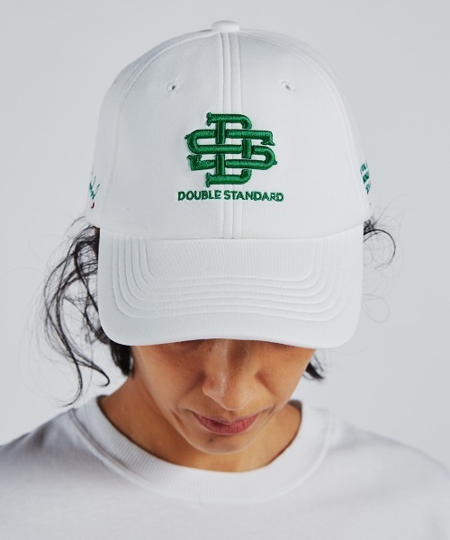 DOUBLE STANDARD CLOTHING(ダブルスタンダードクロージング)の「ロゴ刺繍ダンボールキャップ(キャップ・レディース・オフホワイト/ベージュ/ミント/グリーン/ブラック・FREE)」の10枚目の写真