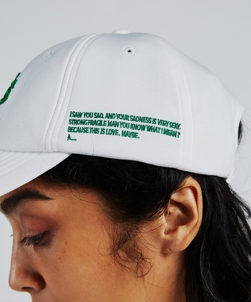 DOUBLE STANDARD CLOTHING(ダブルスタンダードクロージング)の「ロゴ刺繍ダンボールキャップ(キャップ・レディース・オフホワイト/ベージュ/ミント/グリーン/ブラック・FREE)」の7枚目の写真