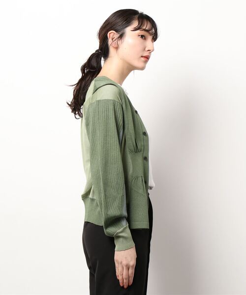 TOGA PULLA(トーガ プルラ)の「【TOGA PULLA/トーガプルラ】High gauge knit cardigan(カーディガン/ボレロ・レディース・ブラック/カーキ・36)」の4枚目の写真