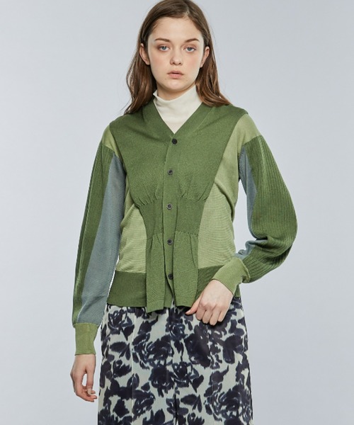 TOGA PULLA(トーガ プルラ)の「【TOGA PULLA/トーガプルラ】High gauge knit cardigan(カーディガン/ボレロ・レディース・ブラック/カーキ・36)」の7枚目の写真