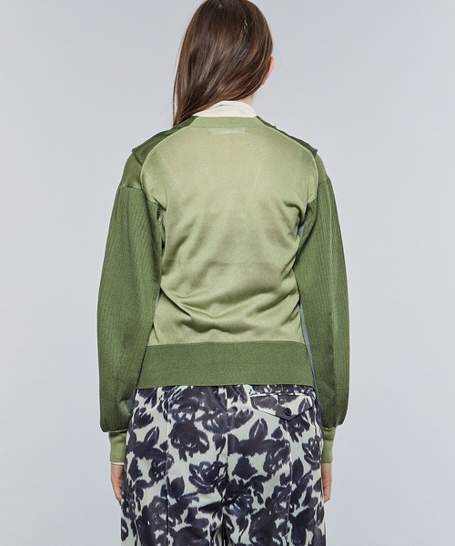 TOGA PULLA(トーガ プルラ)の「【TOGA PULLA/トーガプルラ】High gauge knit cardigan(カーディガン/ボレロ・レディース・ブラック/カーキ・36)」の11枚目の写真