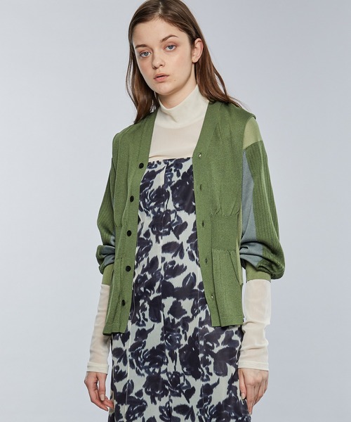 TOGA PULLA(トーガ プルラ)の「【TOGA PULLA/トーガプルラ】High gauge knit cardigan(カーディガン/ボレロ・レディース・ブラック/カーキ・36)」の8枚目の写真