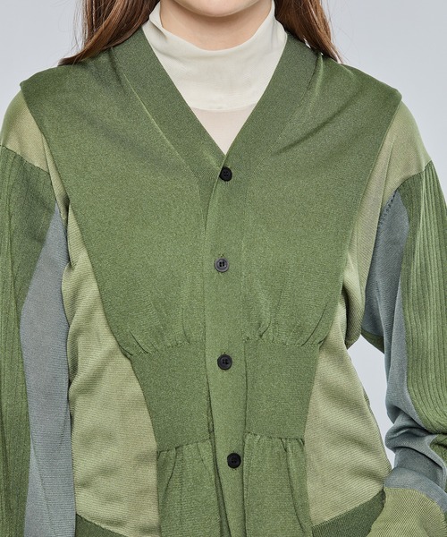 TOGA PULLA(トーガ プルラ)の「【TOGA PULLA/トーガプルラ】High gauge knit cardigan(カーディガン/ボレロ・レディース・ブラック/カーキ・36)」の12枚目の写真