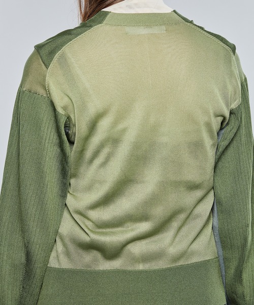 TOGA PULLA(トーガ プルラ)の「【TOGA PULLA/トーガプルラ】High gauge knit cardigan(カーディガン/ボレロ・レディース・ブラック/カーキ・36)」の17枚目の写真