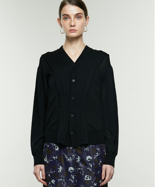 TOGA PULLA(トーガ プルラ)の「【TOGA PULLA/トーガプルラ】High gauge knit cardigan(カーディガン/ボレロ・レディース・ブラック/カーキ・36)」の22枚目の写真