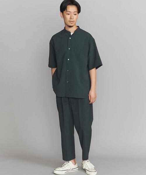 ビューティーアンドユース　バンドカラーシャツ＆イージーパンツ　セットアップ BEAUTY&YOUTH UNITED ARROWS（ビューティーアンドユース