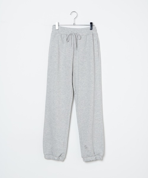 WEGO（ウィゴー）の「WEGO/スウェットイージーパンツ（スウェットパンツ・レディース・ホワイト/ブラック/杢グレー・SMALL/MEDIUM）」の4枚目の写真