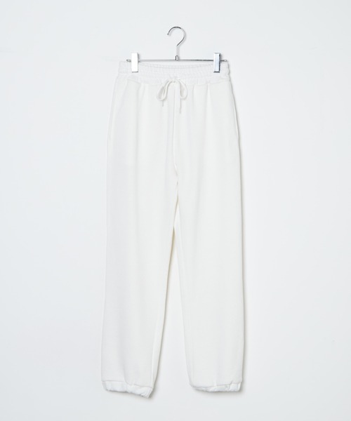 WEGO（ウィゴー）の「WEGO/スウェットイージーパンツ（スウェットパンツ・レディース・ホワイト/ブラック/杢グレー・SMALL/MEDIUM）」の9枚目の写真