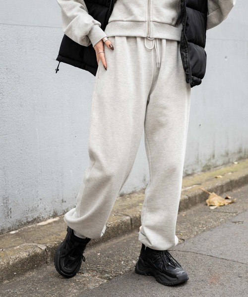 WEGO（ウィゴー）の「WEGO/スウェットイージーパンツ（スウェットパンツ・レディース・ホワイト/ブラック/杢グレー・SMALL/MEDIUM）」の21枚目の写真