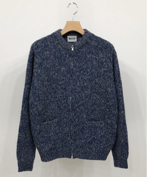 KIIT（キート）の「KIIT キート / ZIP UP KINT CARDIGAN オーバーサイズ ジップニットクルーカーディガン ルーズカーディガン / KIN-K59-107（カーディガン/ボレロ・メンズ・ブラック/レッド/杢グレー/ブルー・2/3）」の3枚目の写真