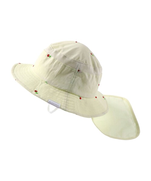 BRANSHES(ブランシェス)の「刺繍アウトドアハット(ハット・キッズ・サックスブルー/アイボリー・52cm/50cm/54cm/56cm)」の3枚目の写真