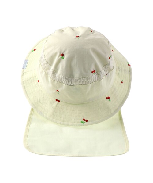 BRANSHES(ブランシェス)の「刺繍アウトドアハット(ハット・キッズ・サックスブルー/アイボリー・52cm/50cm/54cm/56cm)」の4枚目の写真