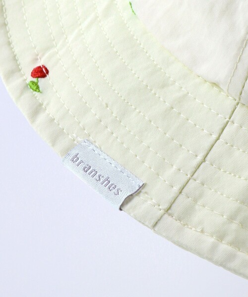 BRANSHES(ブランシェス)の「刺繍アウトドアハット(ハット・キッズ・サックスブルー/アイボリー・52cm/50cm/54cm/56cm)」の9枚目の写真